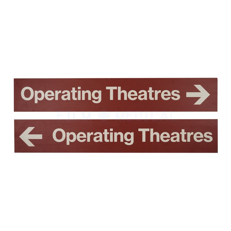 Red Signs Operating Theatres Priced Individually 